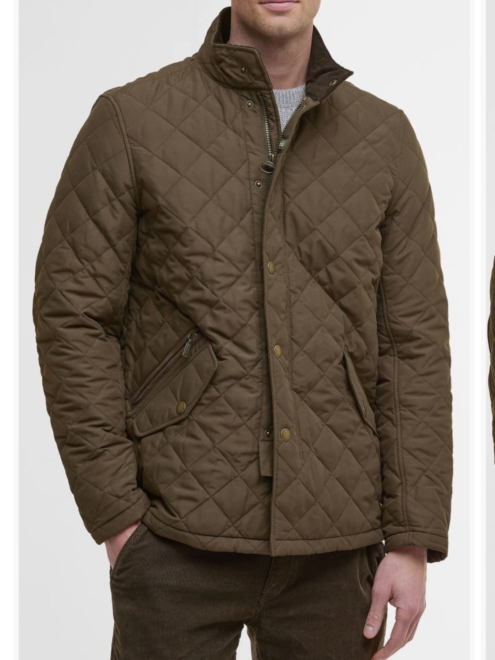 NWT Barbour Shoveler Quilted Jacket - L